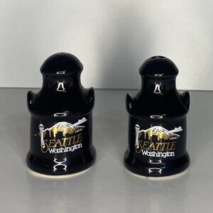Brown Jug Seattle Washington Space Needle Salt and Pepper Shakers